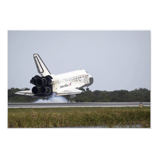 Space Shuttle Discovery touches down 3 Photo Print (Front)