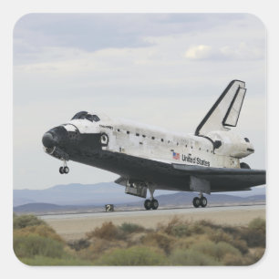 Space Shuttle Discovery's main landing gear Square Sticker