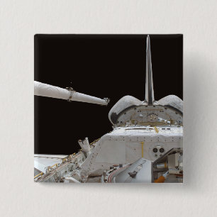Space Shuttle Discovery's payload bay 15 Cm Square Badge