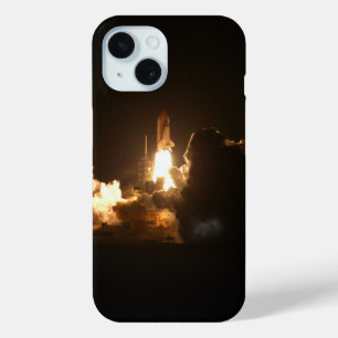 Space Shuttle Earth Orbital Spacecraft Night Canva iPhone 15 Case