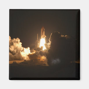 Space Shuttle Earth Orbital Spacecraft Night Canva Magnet