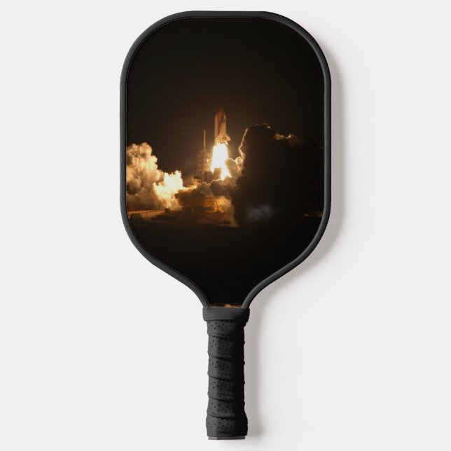 Space Shuttle Earth Orbital Spacecraft Night Canva Pickleball Paddle (Front)