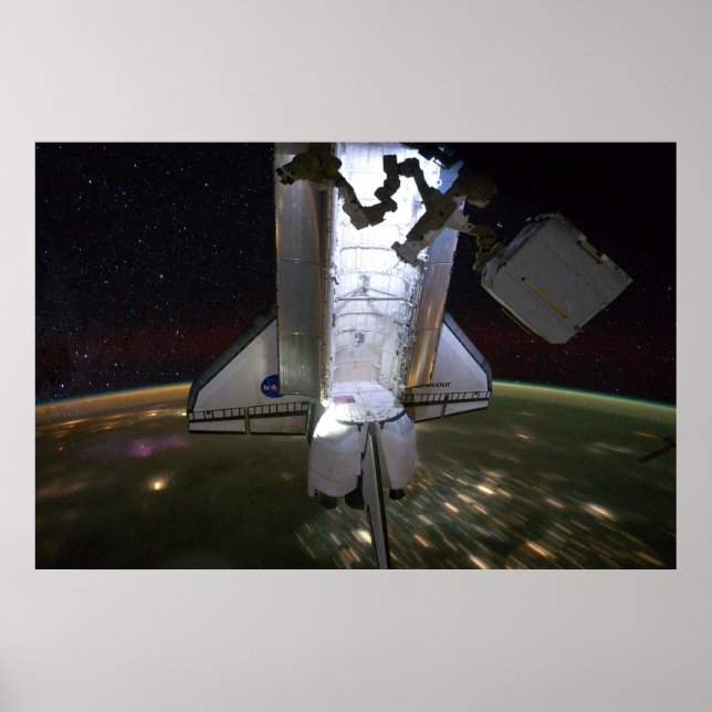 Space Shuttle Endeavor Docked at ISS (2011) Poster (Front)
