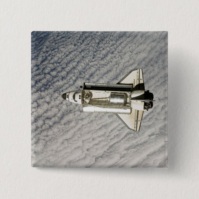 Space Shuttle Endeavour 13 15 Cm Square Badge (Front)