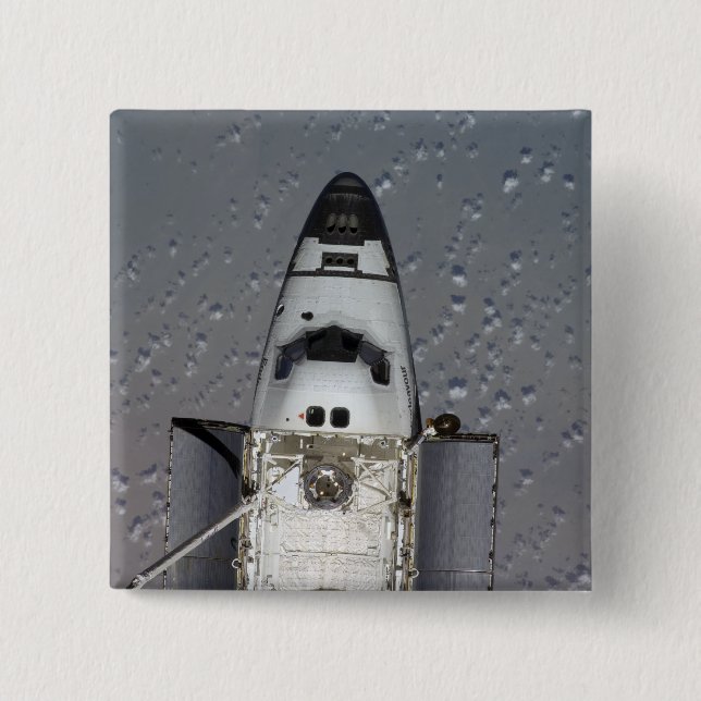 Space Shuttle Endeavour 14 15 Cm Square Badge (Front)