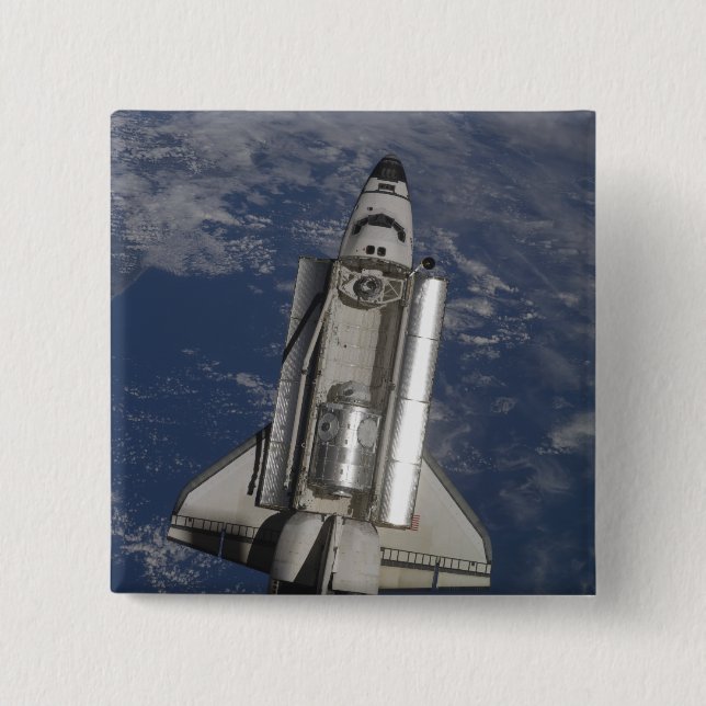 Space Shuttle Endeavour 15 Cm Square Badge (Front)
