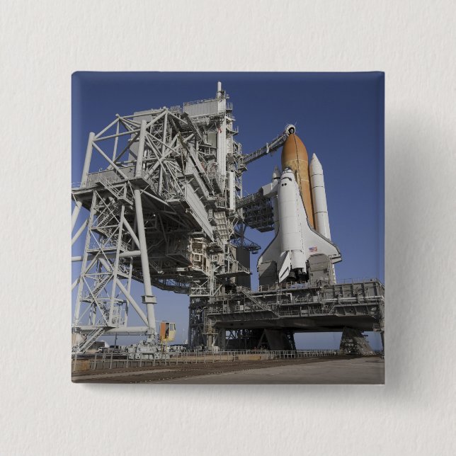 Space shuttle Endeavour 15 Cm Square Badge (Front)