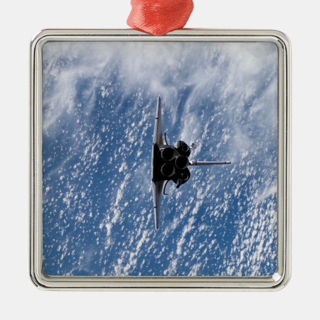 Space Shuttle Endeavour 18 Metal Tree Decoration (Front)