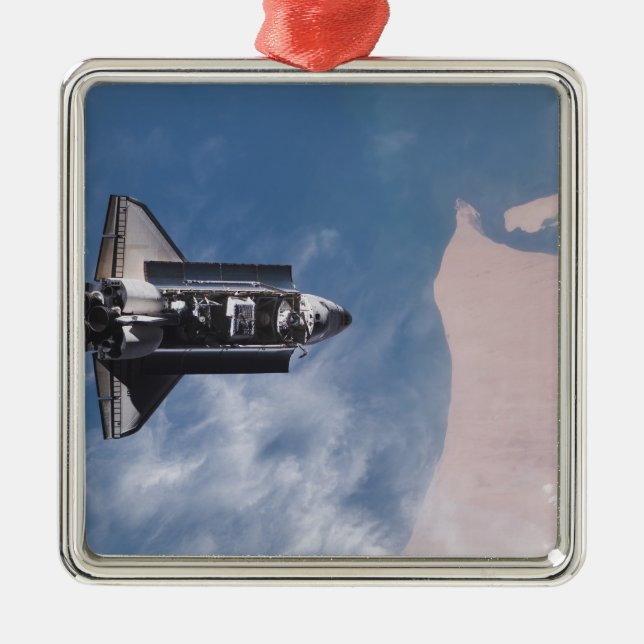 Space Shuttle Endeavour 19 Metal Tree Decoration (Front)