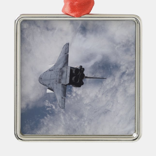 Space Shuttle Endeavour 21 Metal Tree Decoration (Front)