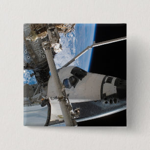 Space Shuttle Endeavour 23 15 Cm Square Badge
