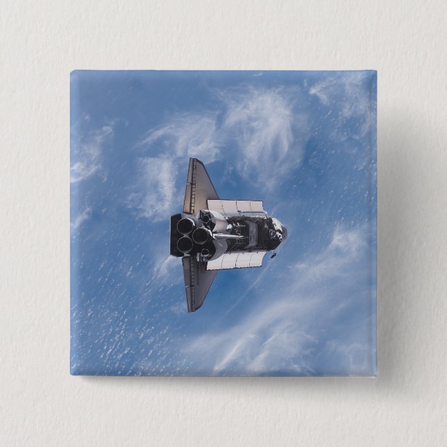 Space Shuttle Endeavour 26 15 Cm Square Badge (Front)