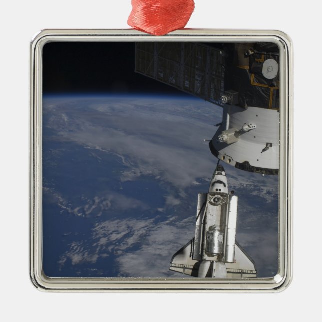 Space shuttle Endeavour 2 Metal Tree Decoration (Front)