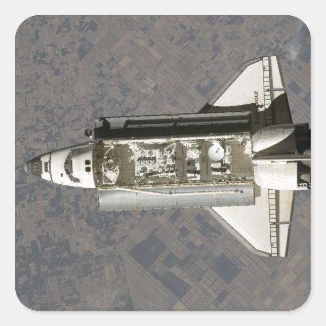 Space Shuttle Endeavour 7 Square Sticker (Front)
