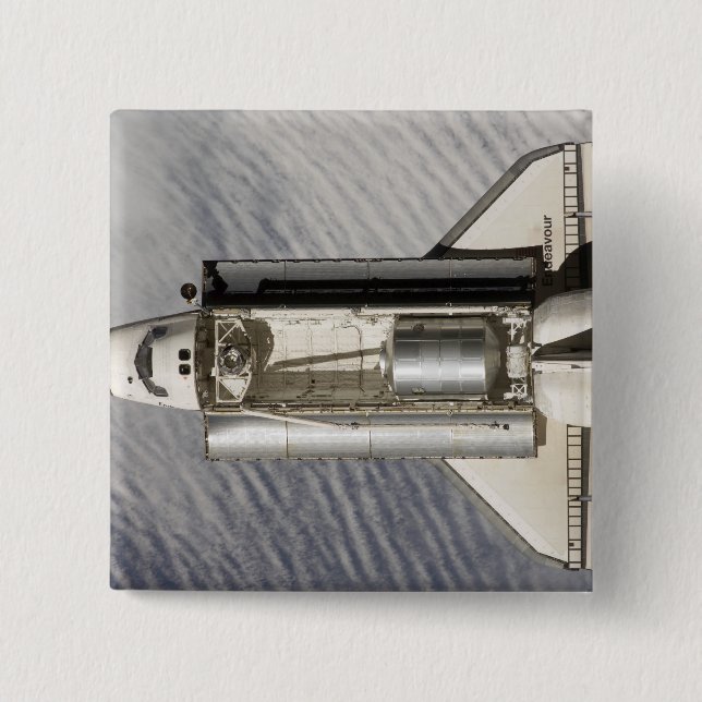 Space Shuttle Endeavour 9 15 Cm Square Badge (Front)