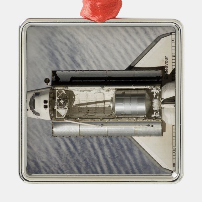 Space Shuttle Endeavour 9 Metal Tree Decoration (Front)