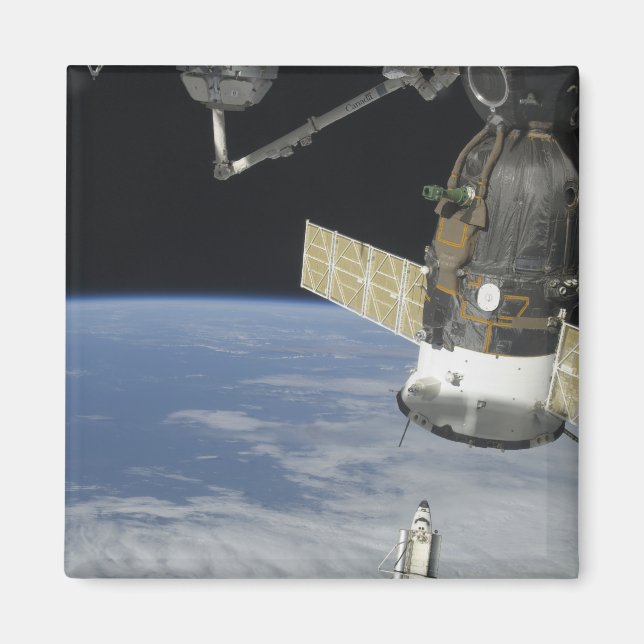 Space shuttle Endeavour, a Soyuz spacecraft Magnet (Front)