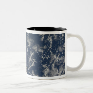 Space Shuttle Endeavour and a Soyuz spacecraft Two-Tone Coffee Mug