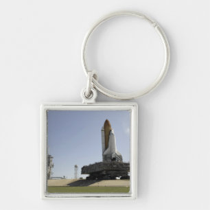Space Shuttle Endeavour approaches the launch p Key Ring