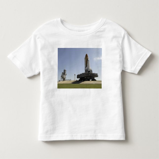 Space Shuttle Endeavour approaches the launch p Toddler T-Shirt (Front)