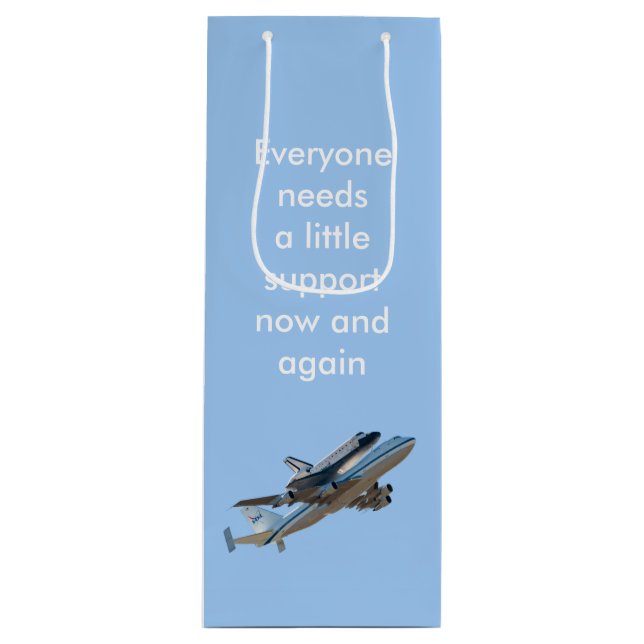 Space Shuttle Endeavour final flight photo Wine Gift Bag (Front)