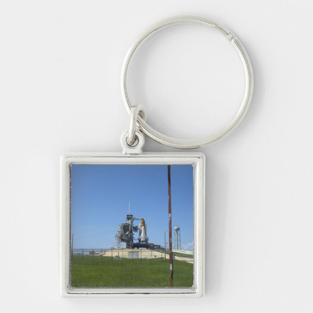 Space shuttle Endeavour is framed by a windsock Key Ring (Front)