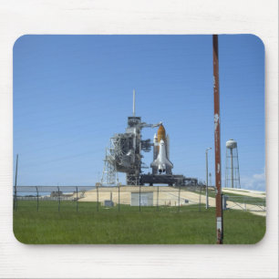 Space shuttle Endeavour is framed by a windsock Mouse Pad