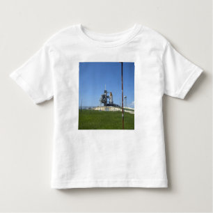 Space shuttle Endeavour is framed by a windsock Toddler T-Shirt