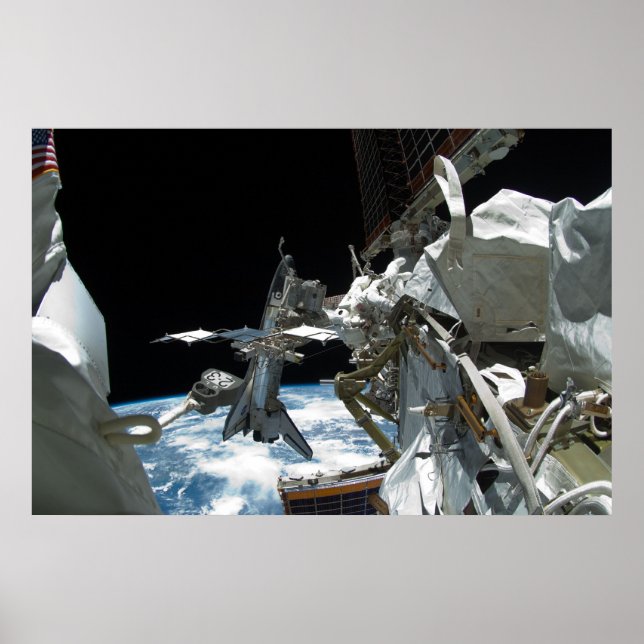 Space Shuttle Endeavour & ISS Poster (Front)