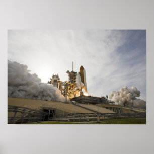 Space Shuttle Endeavour lifts off 3 Poster