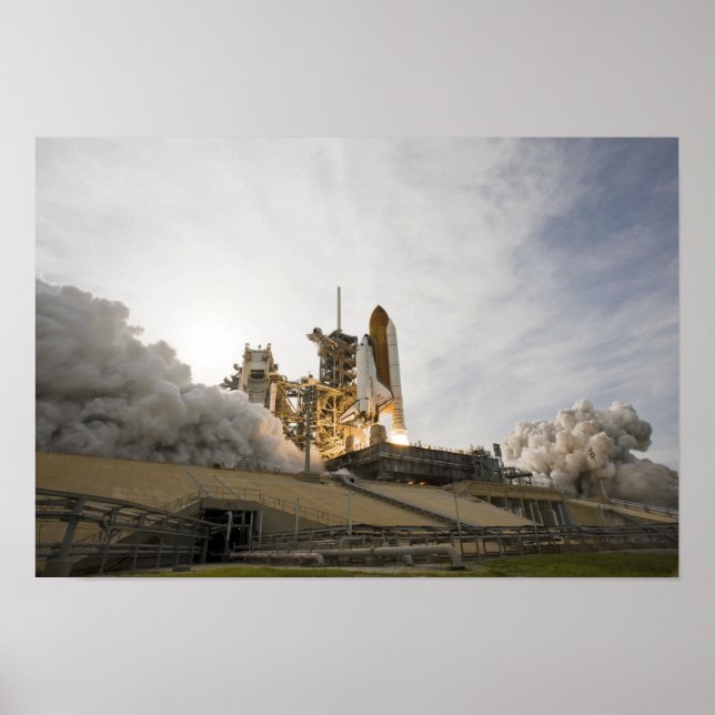 Space Shuttle Endeavour lifts off 3 Poster (Front)