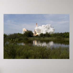 Space Shuttle Endeavour lifts off 4 Poster