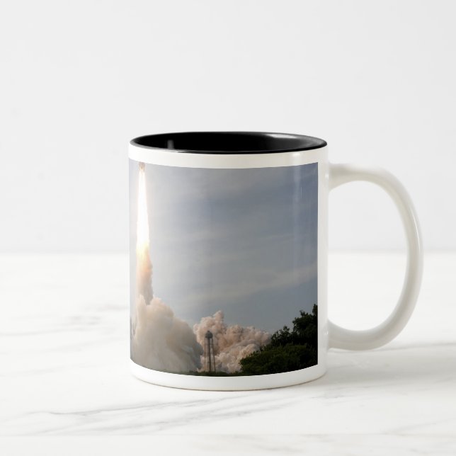 Space Shuttle Endeavour lifts off 4 Two-Tone Coffee Mug (Right)