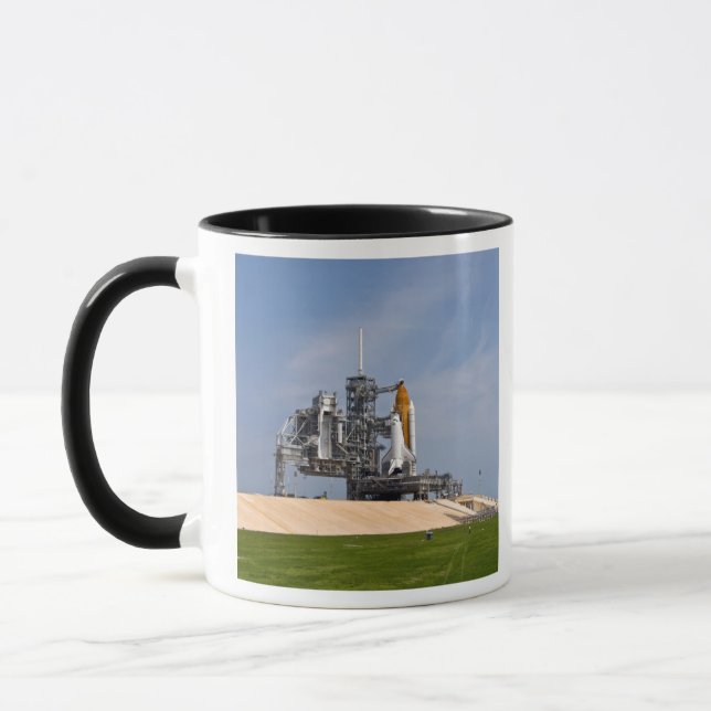 Space Shuttle Endeavour on the launch pad 4 Mug (Left)