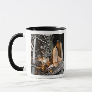 Space Shuttle Endeavour on the launch pad Mug