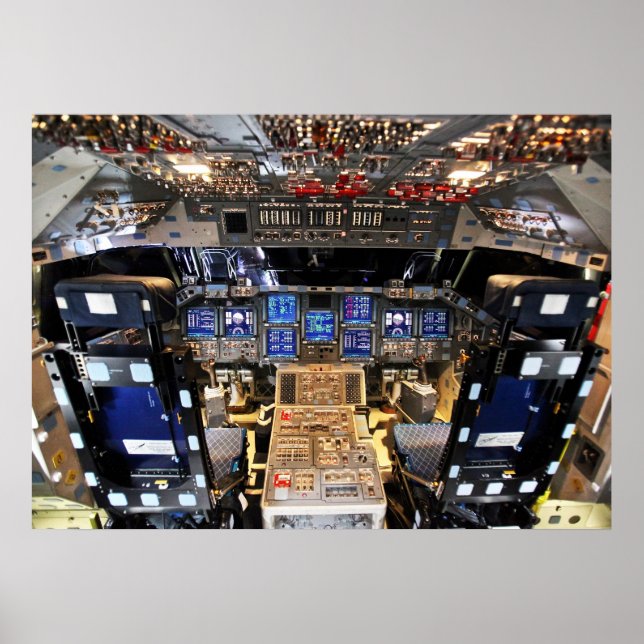 Space Shuttle Endeavour OV-105 Cockpit Poster (Front)