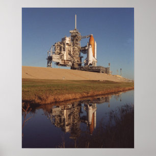 Space Shuttle Endeavour Prepares for Launch Poster