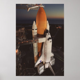 Space Shuttle Endeavour Prepares for Launch Poster