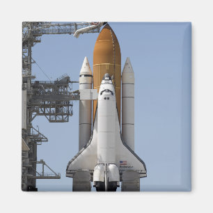 Space Shuttle Endeavour sits ready Magnet