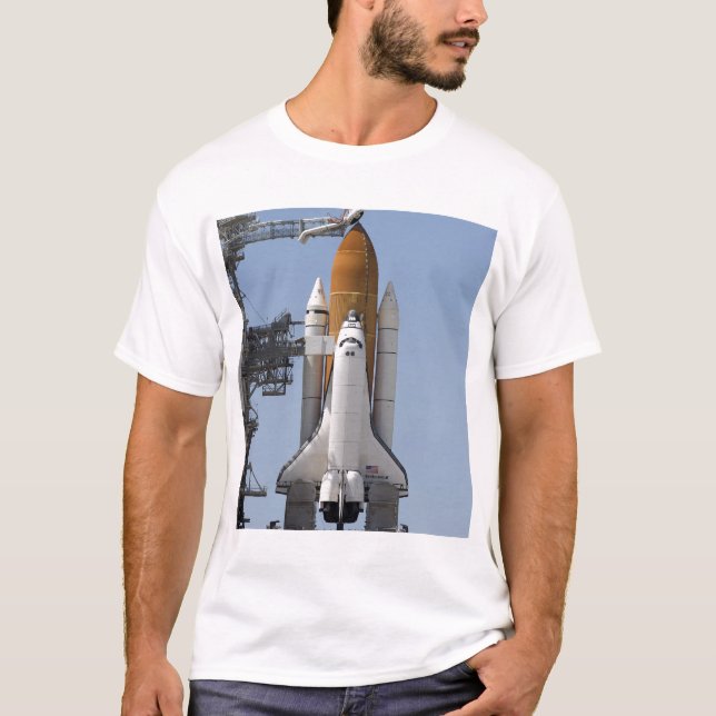 Space Shuttle Endeavour sits ready T-Shirt (Front)