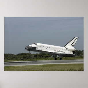 Space Shuttle Endeavour touches down Poster