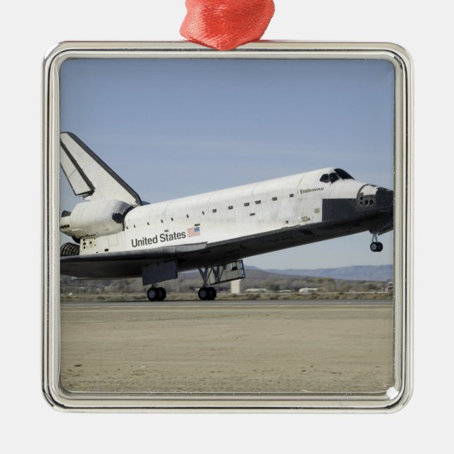 Space Shuttle Endeavour's main landing gear Metal Ornament (Front)