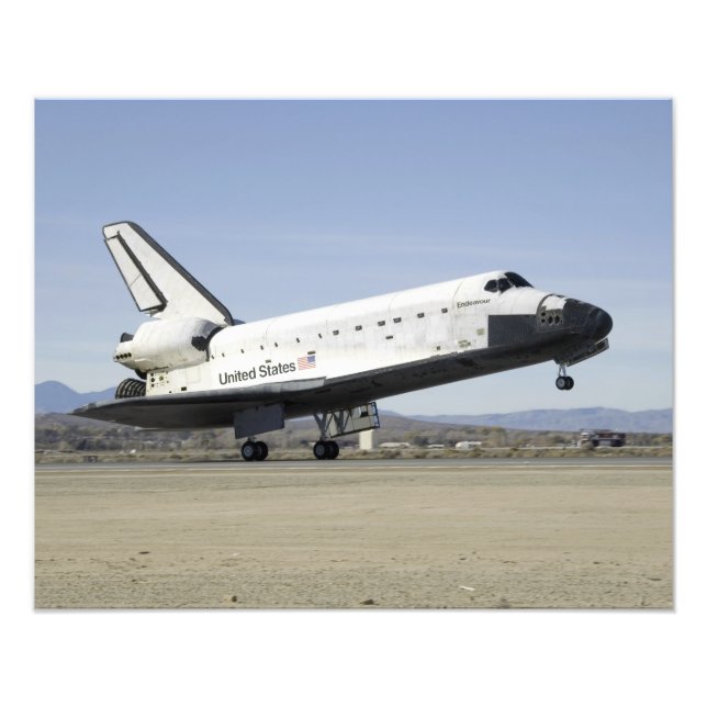Space Shuttle Endeavour's main landing gear Photo Print (Front)