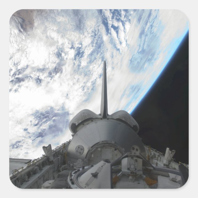 Space Shuttle Endeavour's payload bay 2 Square Sticker (Front)