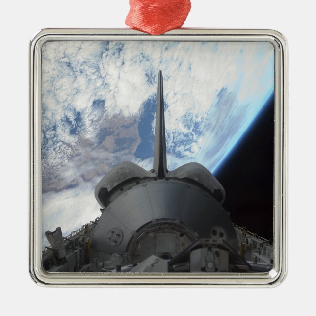 Space Shuttle Endeavour's payload bay 3 Metal Tree Decoration (Front)