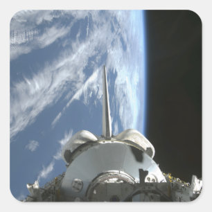 Space Shuttle Endeavour's payload bay Square Sticker