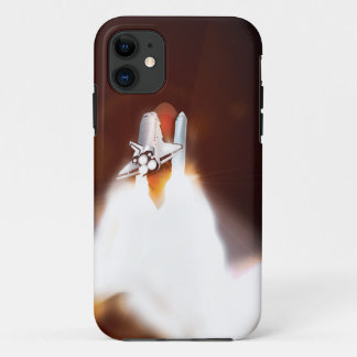 Space Shuttle Launch Illustration iPhone 11 Case