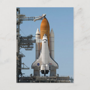 Space Shuttle on Launch Pad Postcard