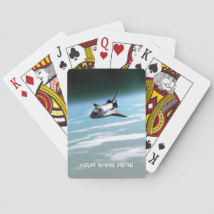 Space shuttle. Personalised Playing Cards