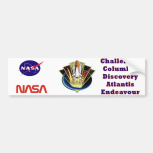Space Shuttle Program Commemorative Patch Bumper Sticker
